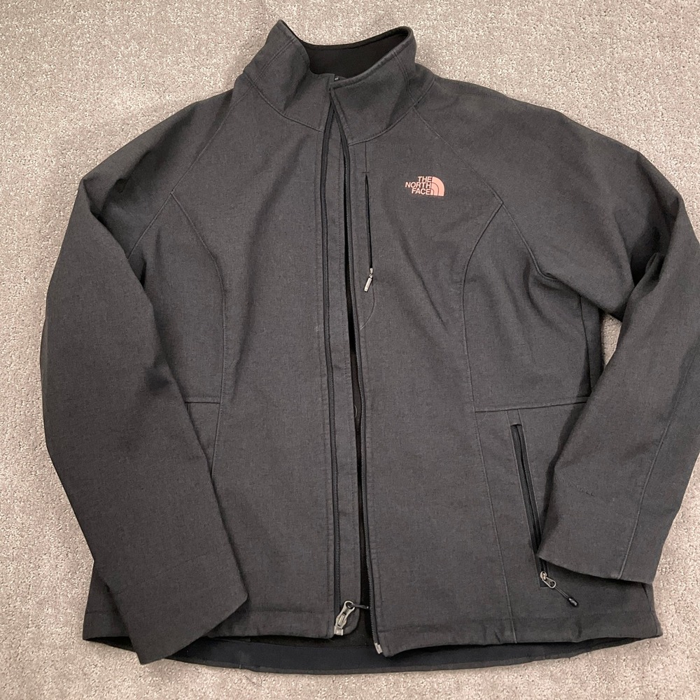 The North Face Jacket Womens XL Gray Softshell Apex Bionic Windproof